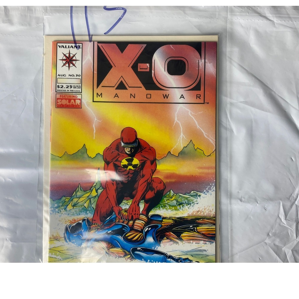 X-O Manowar Comic Book August 1993 Issue 30 Valiant Comics‎ Featuring Solar